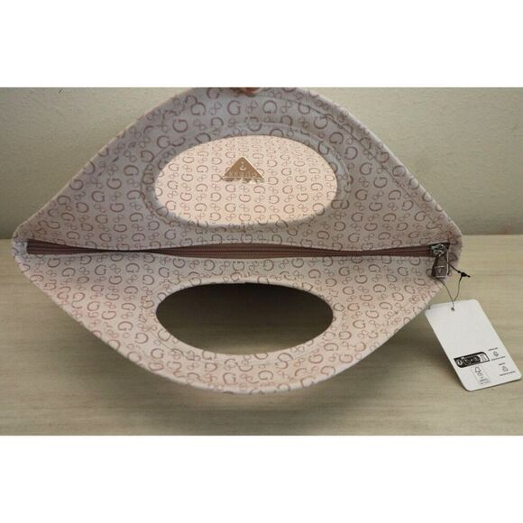 Guess V7200081 Light Rose Logo Print Junction Travel Insulated Cutout Lunch Tote - Picture 8 of 10